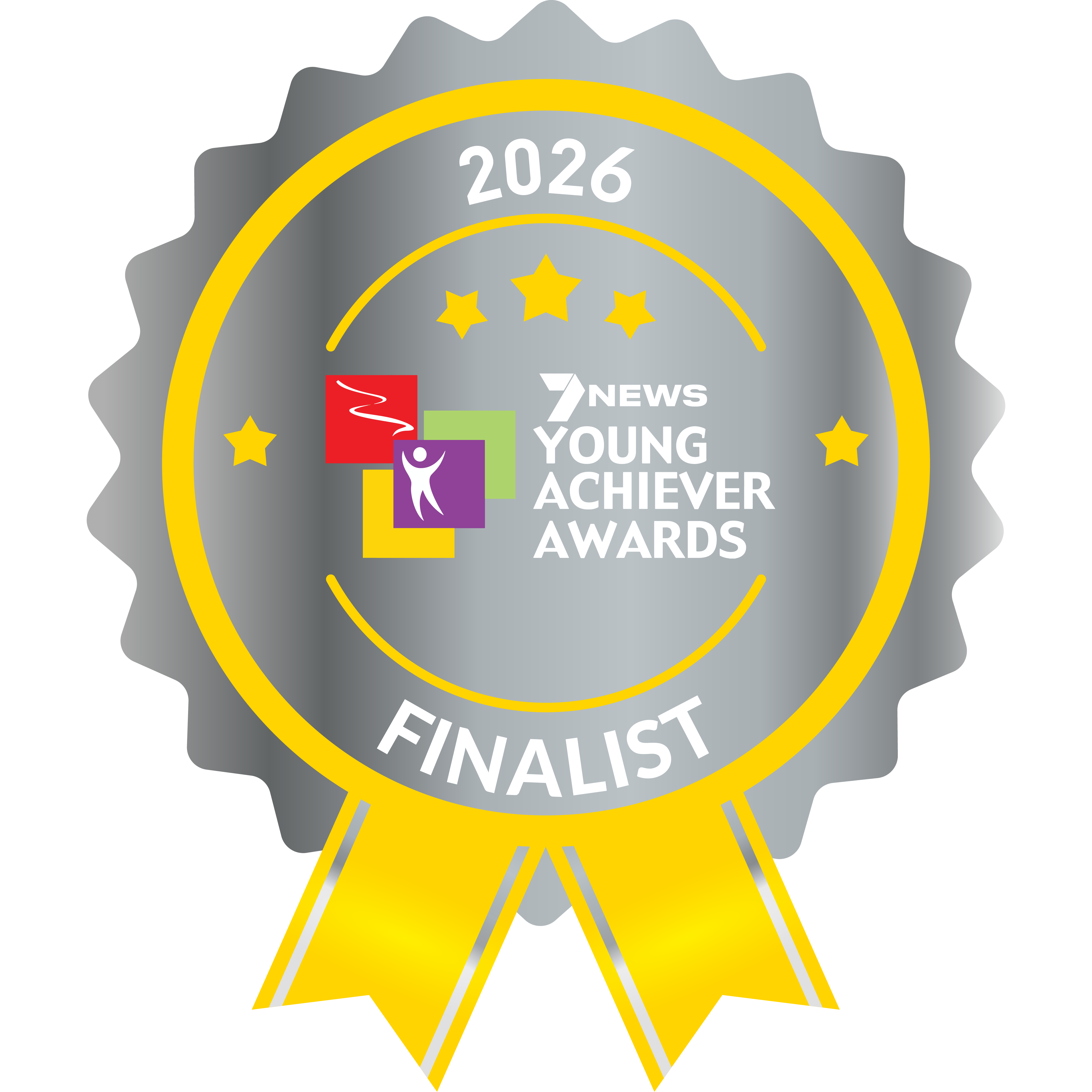 7News Young Achiever Awards 2026 Finalist badge